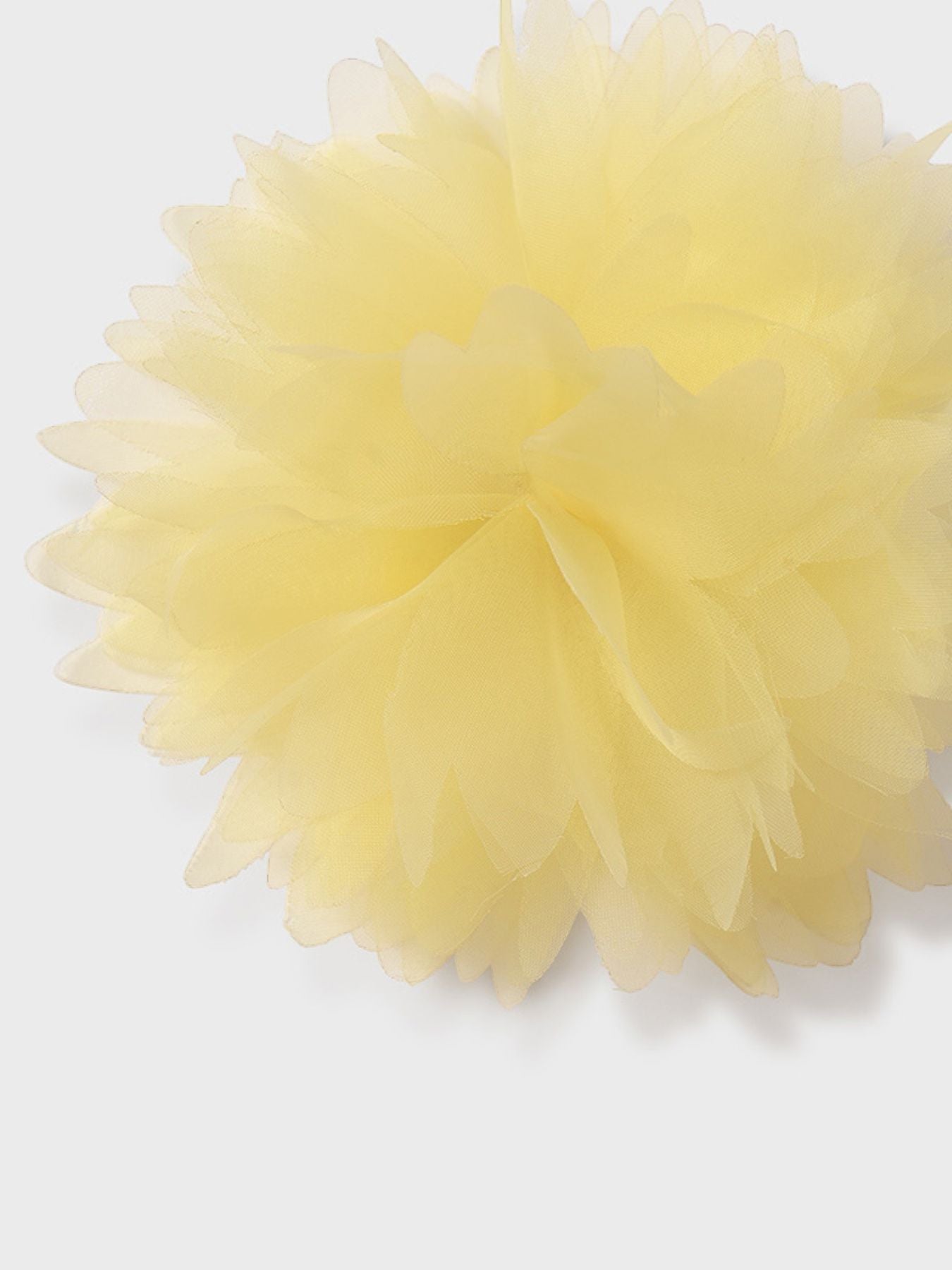 Fermaglio fiore organza  GIALLO 5409/G