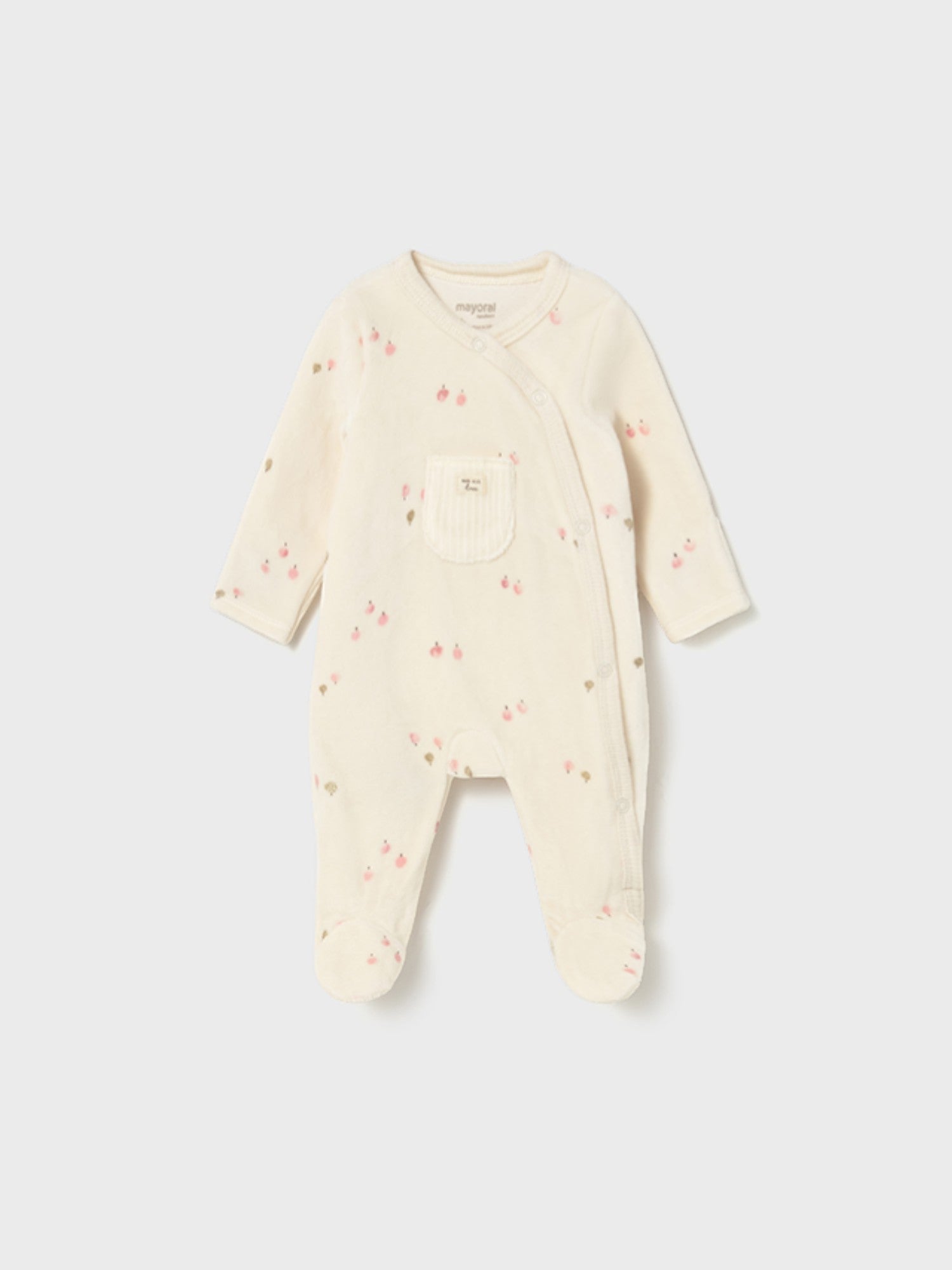 Pagliaccetto ciniglia Neonata Beige 2729/41 corredino e abbigliamento neonato | NANU' BABY