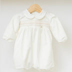 Pagliaccetto Velluto Neonata VANIGLIA - MARLÙ IN6623 corredino e abbigliamento neonato | NANU' BABY