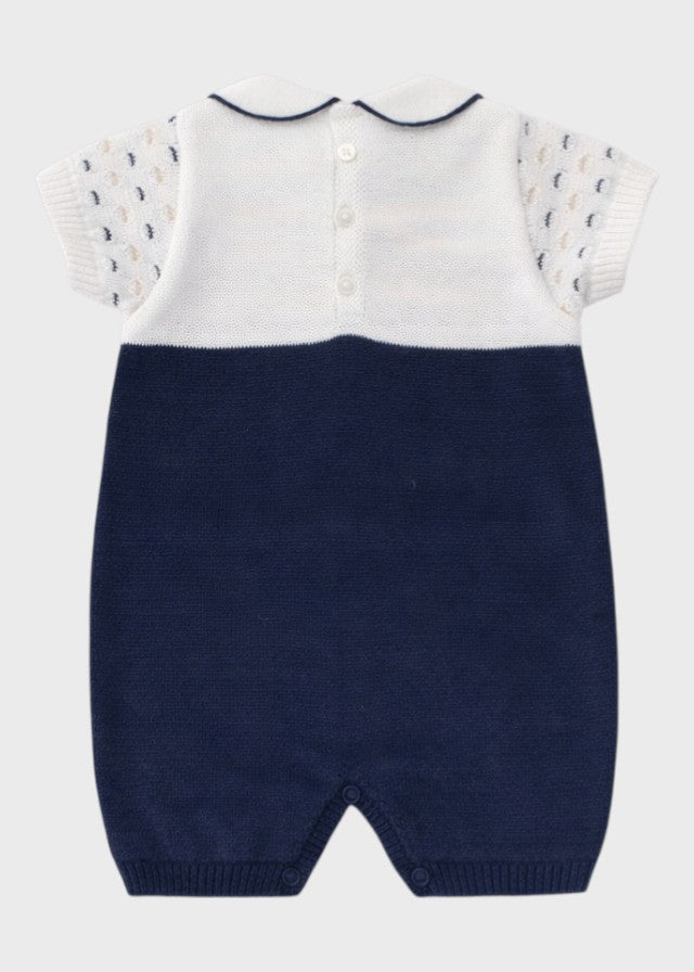 Pagliacetto Filo Cotone Blu EK5815 corredino e abbigliamento neonato | NANU' BABY