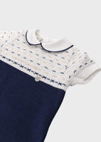 Pagliacetto Filo Cotone Blu EK5815 corredino e abbigliamento neonato | NANU' BABY