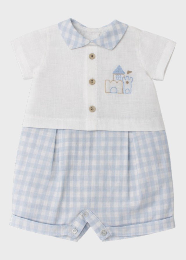 Pagliacetto Lino Casetta Cielo EK5521 corredino e abbigliamento neonato | NANU' BABY