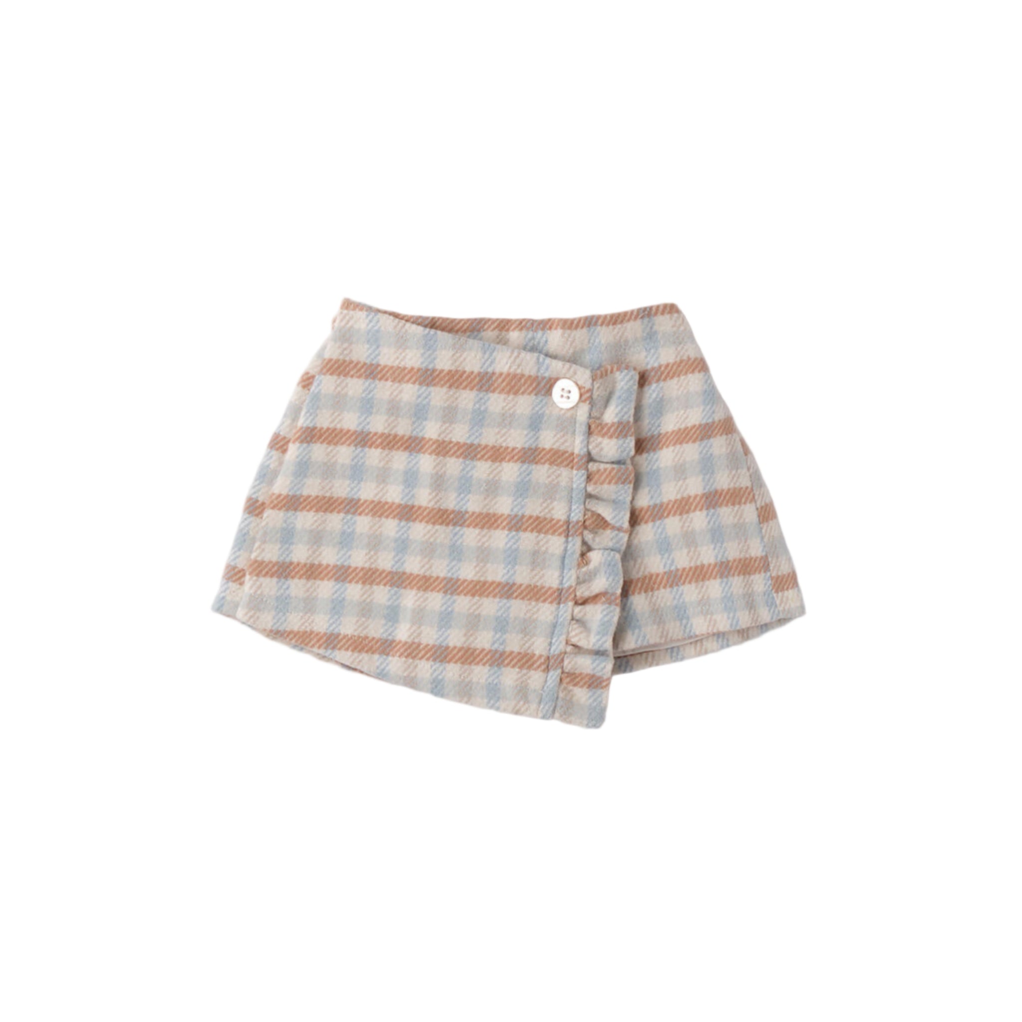 White Check Shorts, Skirt Effect, Girl's, 3F743/3942