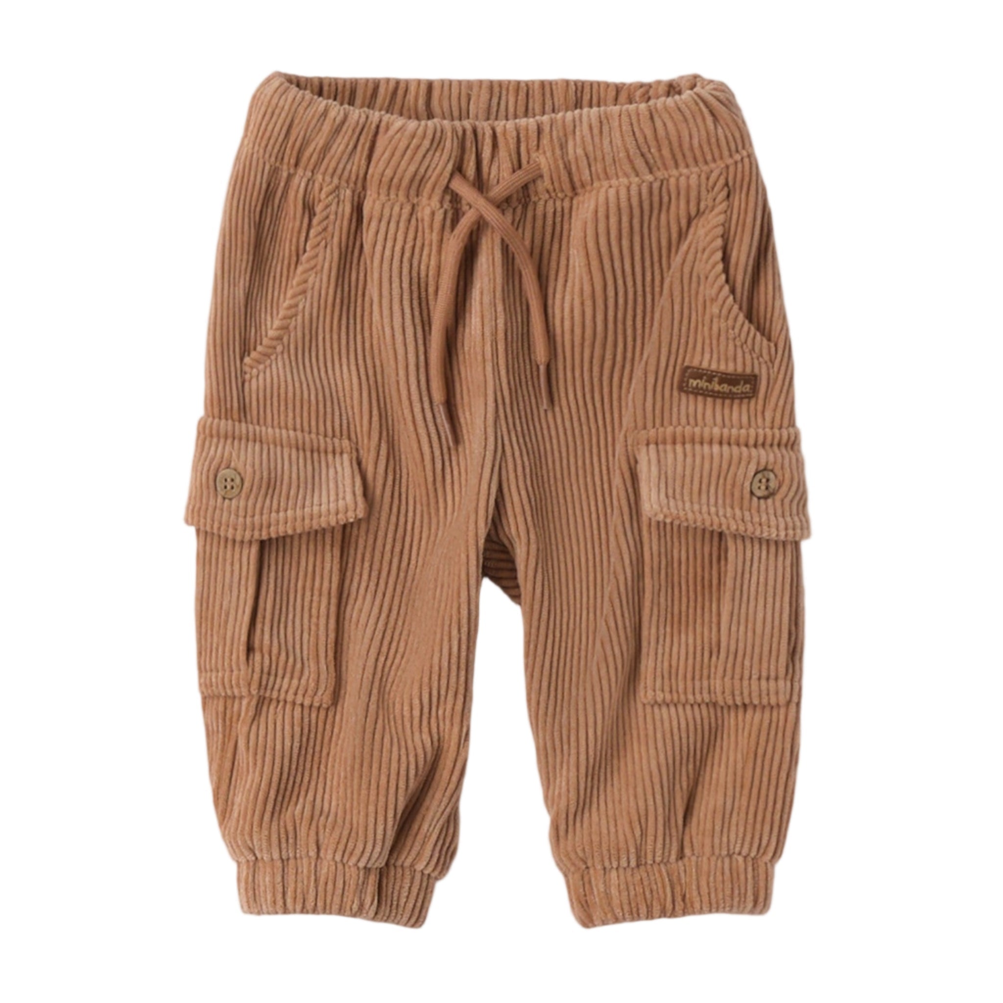 Pantalone Cargo Velluto Neonato Beige 3F627/945 corredino e abbigliamento neonato | NANU' BABY