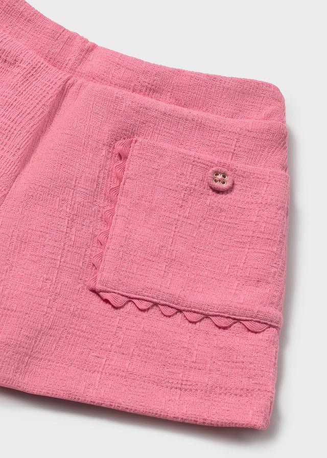 Pantalone Cotone Strutturato Rosa 1201/40 corredino e abbigliamento neonato | NANU' BABY