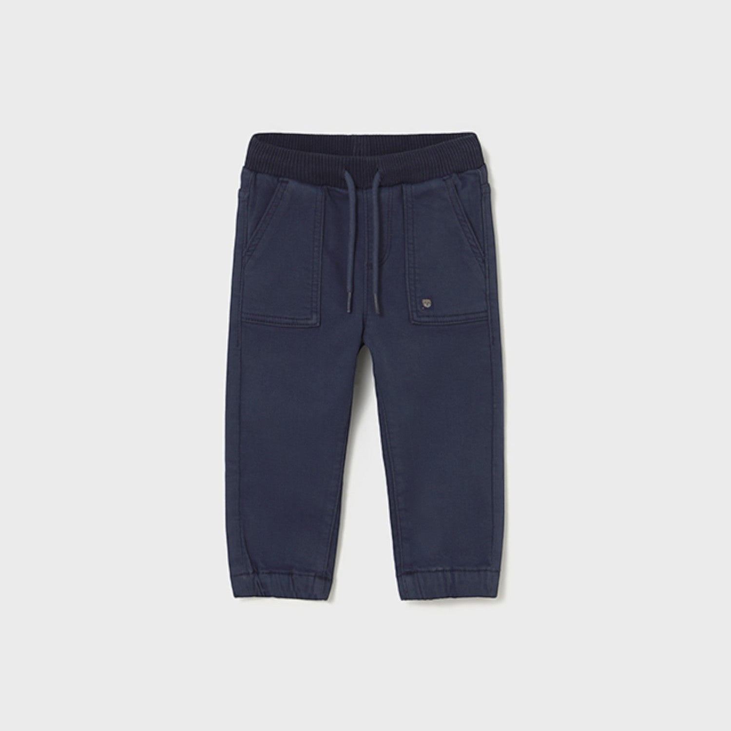 Pantalone jogger twill soft Bimbo Blu 2503/74 corredino e abbigliamento neonato | NANU' BABY