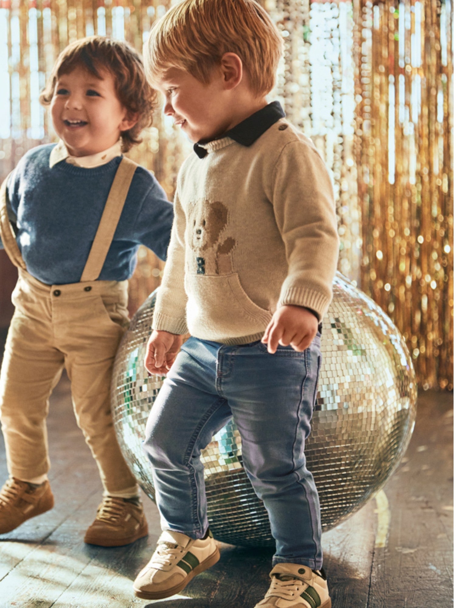 Pantalone soft denim Bimbo Blu 2502/69 corredino e abbigliamento neonato | NANU' BABY