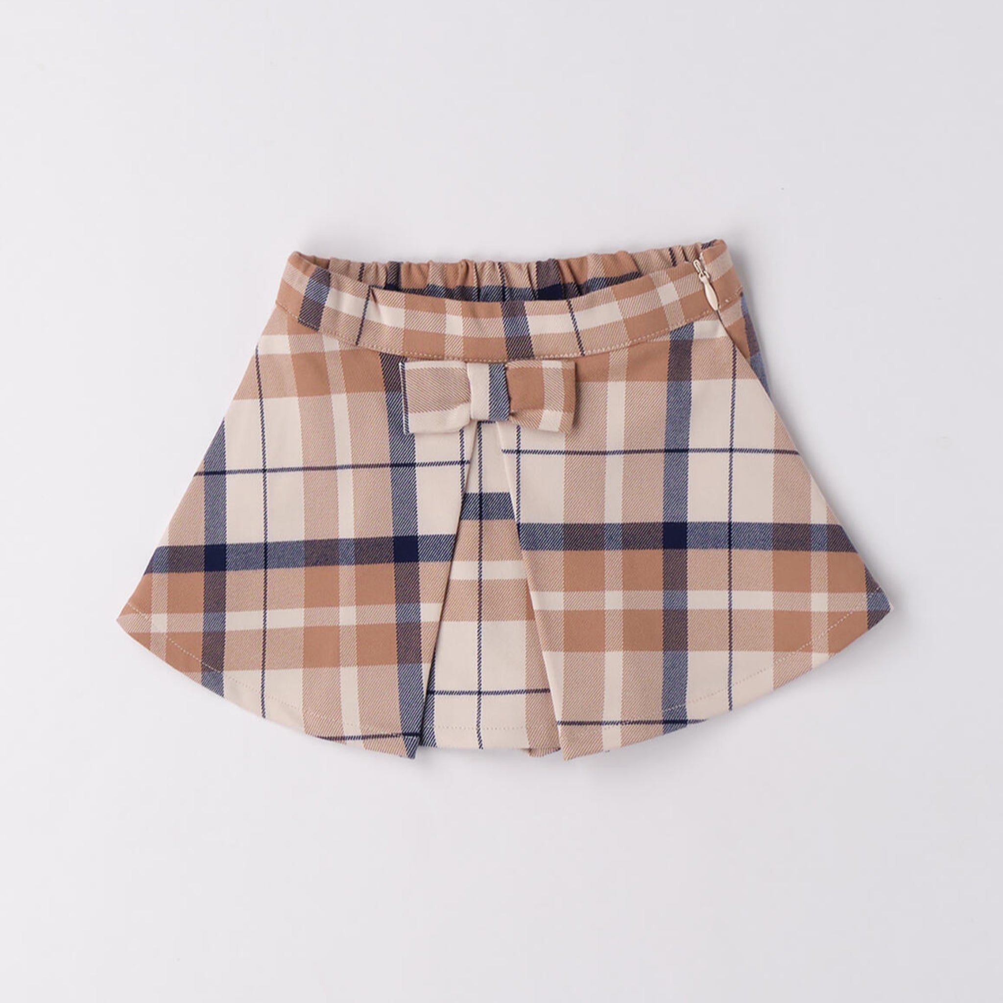 Pantaloni Corti Check Effetto Gonna Neonata 3F744/2911 corredino e abbigliamento neonato | NANU' BABY