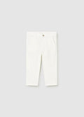 Pantaloni Cotone Chino Bianco 522/39 corredino e abbigliamento neonato | NANU' BABY