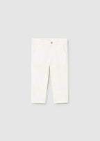 Pantaloni Cotone Chino Bianco 522/39 corredino e abbigliamento neonato | NANU' BABY