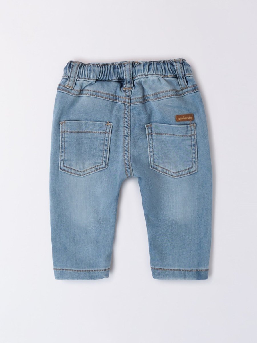 Pantaloni Cotone Denim Jeans 3B681/7300 corredino e abbigliamento neonato | NANU' BABY