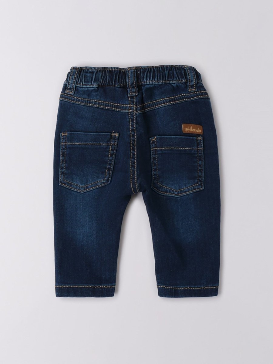 Pantaloni Cotone Denim Jeans 3B681/7450 corredino e abbigliamento neonato | NANU' BABY