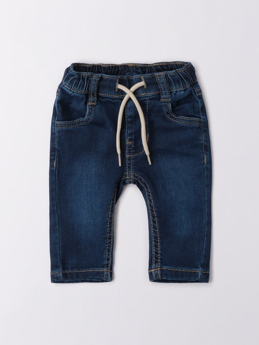 Pantaloni Cotone Denim Jeans 3B681/7450 corredino e abbigliamento neonato | NANU' BABY