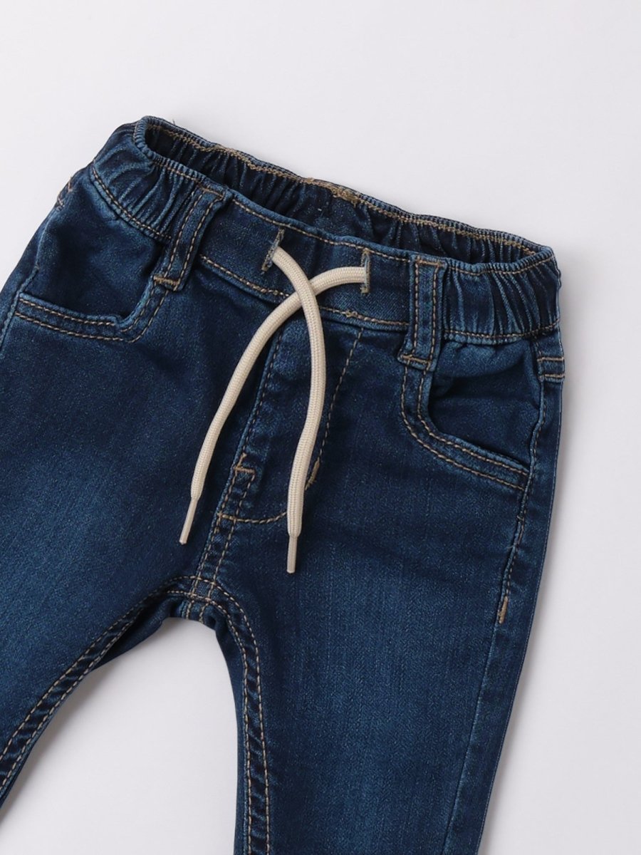 Pantaloni Cotone Denim Jeans 3B681/7450 corredino e abbigliamento neonato | NANU' BABY