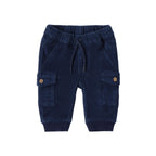 Pantalone Cargo Velluto Cotone Stretch Bimbo Blu 3F629/3656