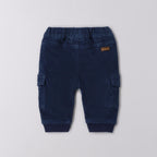 Pantalone Cargo Velluto Cotone Stretch Bimbo Blu 3F629/3656