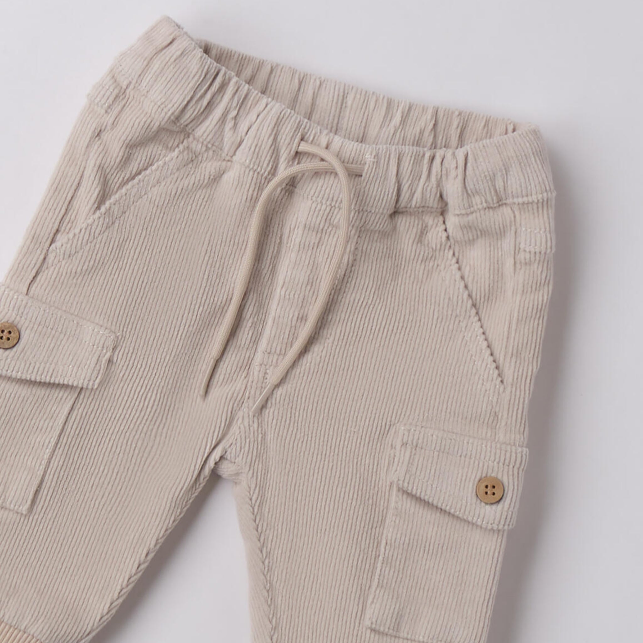 Pantalone Cargo Velluto Cotone Stretch Bimbo 3F629/521