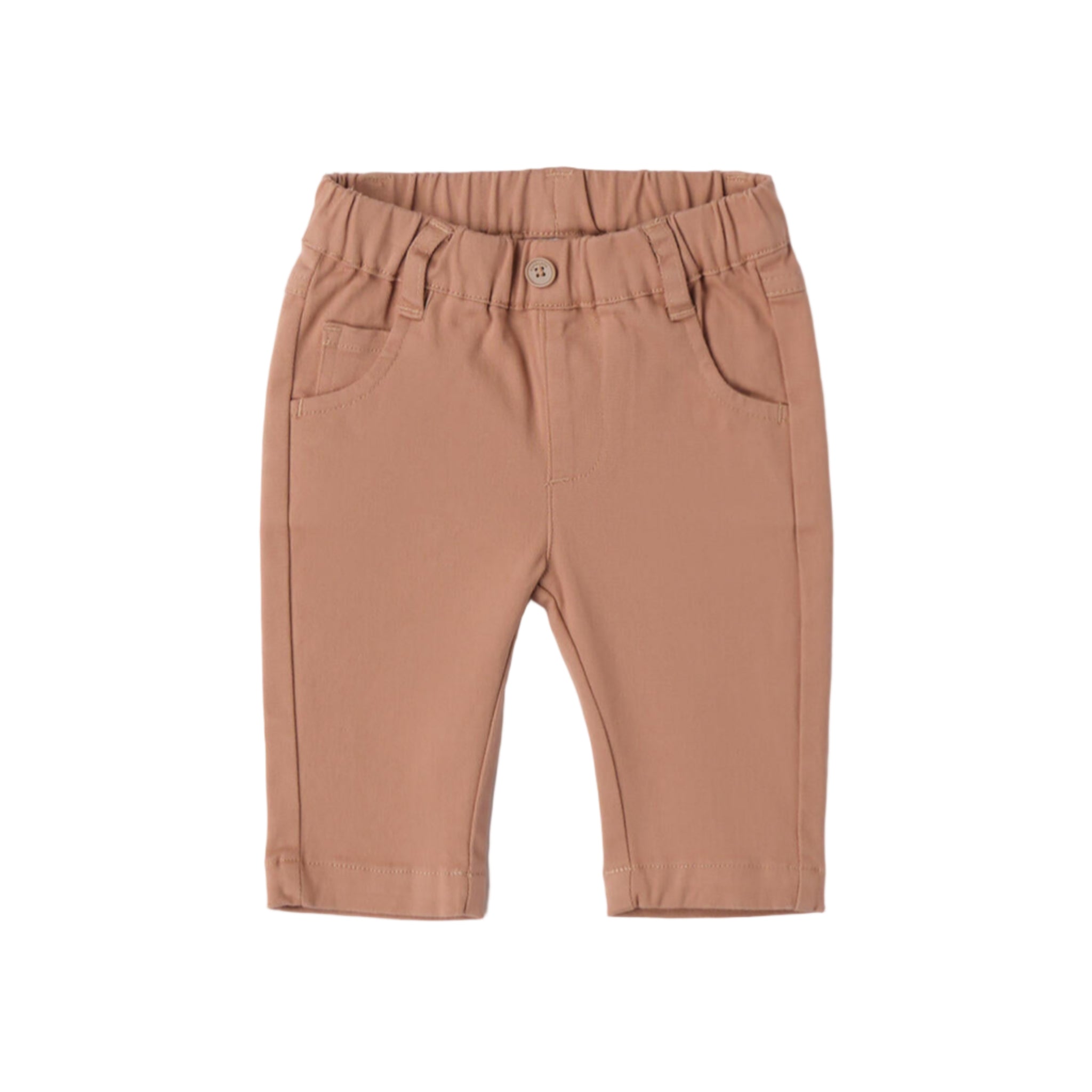 Pantalone Twill Cotone Stretch Bimbo Beige 3F623/945