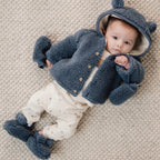 Pantofole Neonato Blu CL25099098 corredino e abbigliamento neonato | NANU' BABY