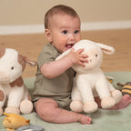 Pecorella da coccolare 25 cm Piccola fattoria BIANCO LD8834 corredino e abbigliamento neonato | NANU' BABY