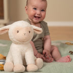 Pecorella da coccolare 25 cm Piccola fattoria BIANCO LD8834 corredino e abbigliamento neonato | NANU' BABY