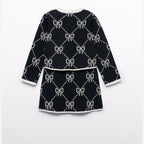 Compl. gonna tricot jacquard Bimba Nero 5538/8 -  NANU' BABY