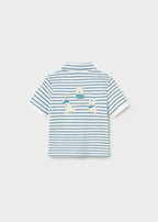 Polo Cotone Ricamo Verde 1110/46 corredino e abbigliamento neonato | NANU' BABY