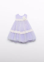 Abito Lilla Tulle Elegante 5016/85