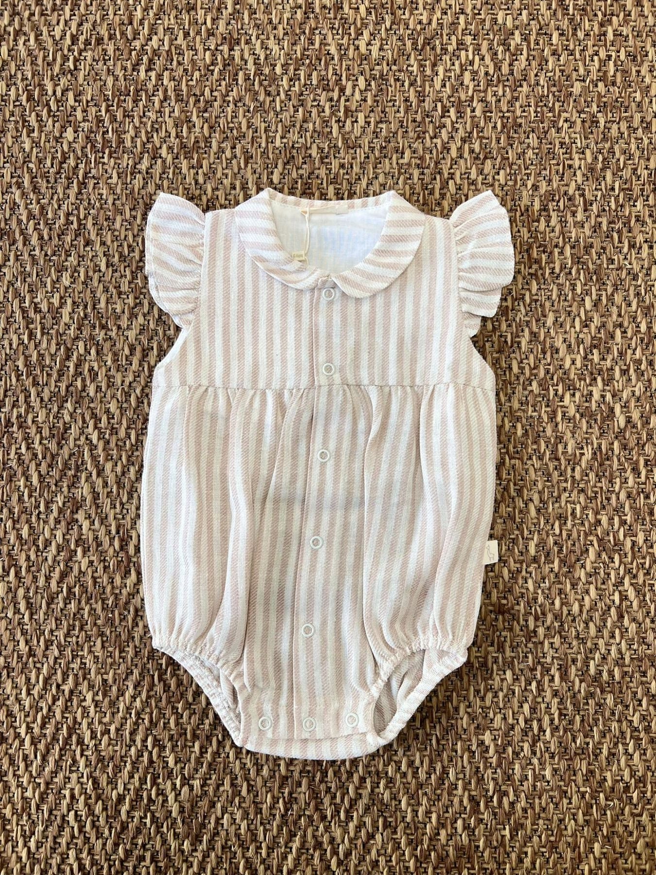 Pagliaccetto Righe Bimba LATTE 49ICR