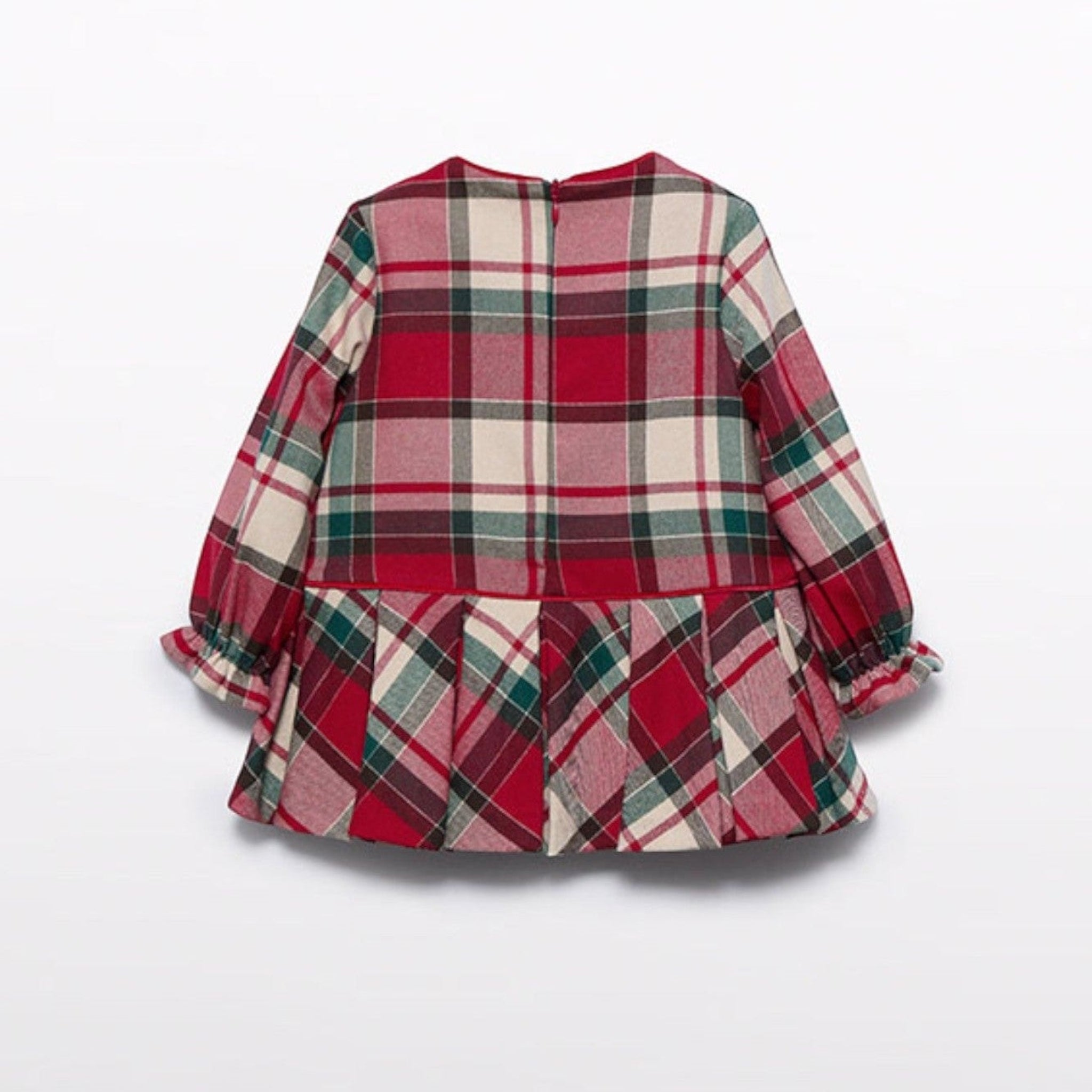 Abito quadri Bimba Rosso 5509/2 -  NANU' BABY