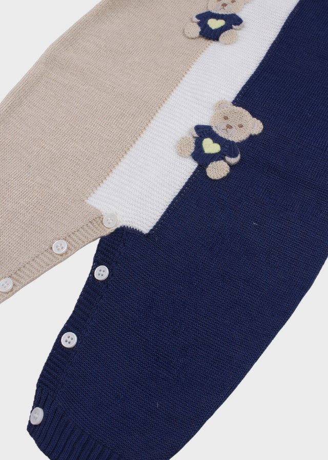 Tutina Teddy Ricamato Blu EK6010