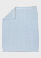Sky Blue Braided Weave Blanket EK6780/C
