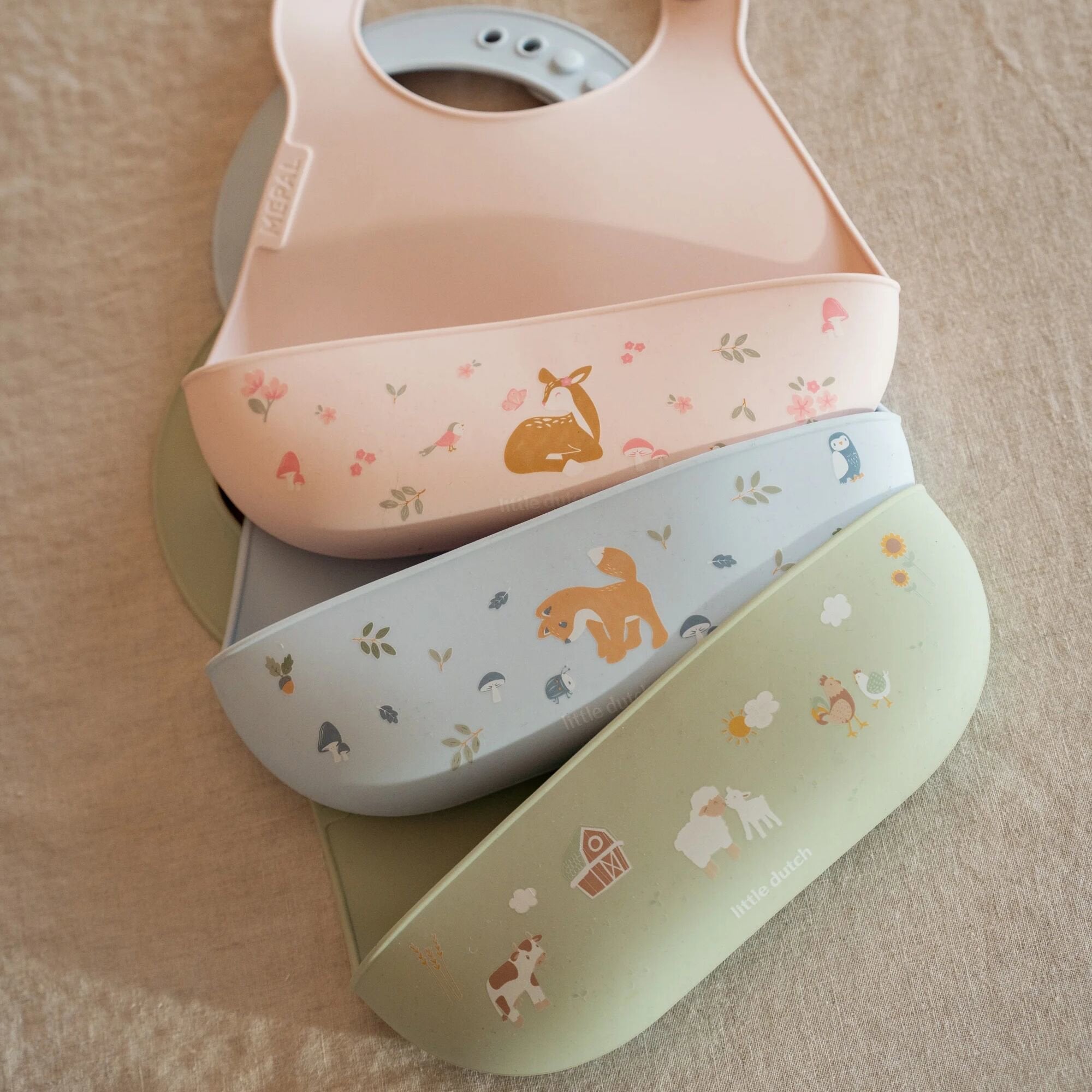 Bavetta in silicone  Blu 108034565408 -  NANU' BABY