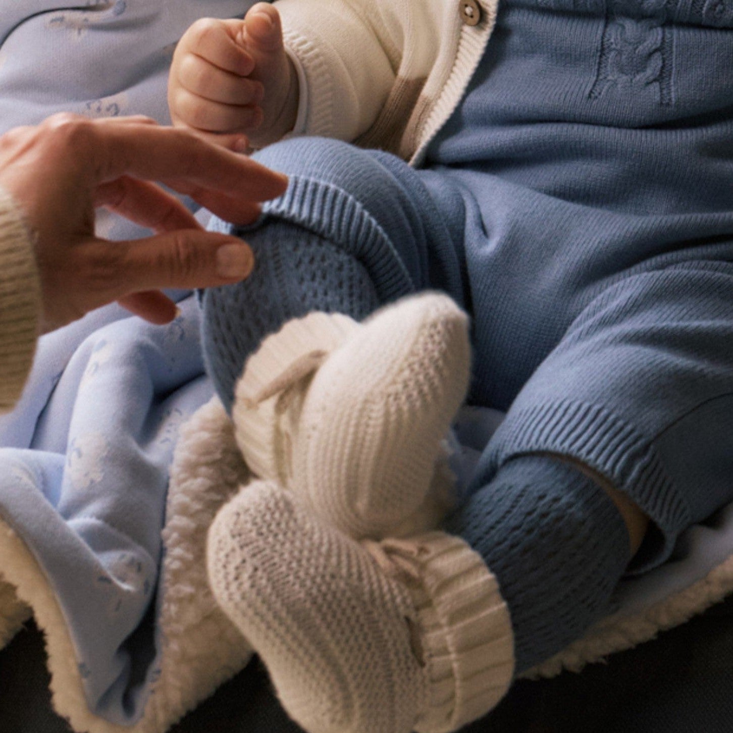 Babbucce Neonato ECRU 9970/85 -  NANU' BABY