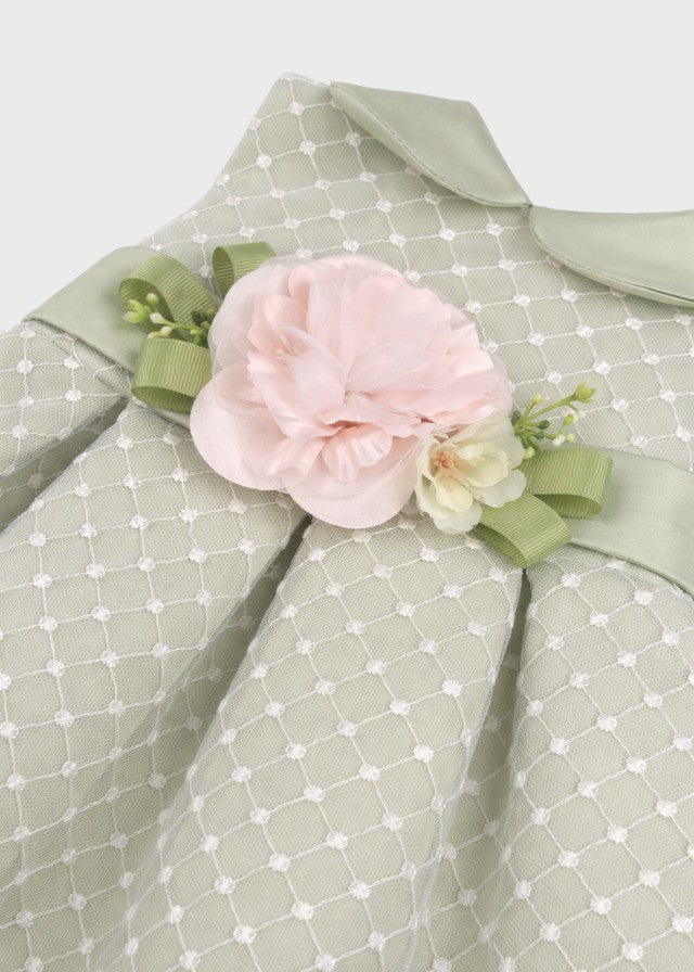 Abito Pizzo Pois Verde GG2635I