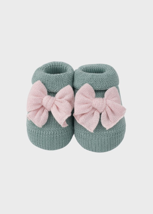 Green Bow Cotton Slippers 758/V