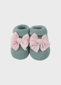 Green Bow Cotton Slippers 758/V