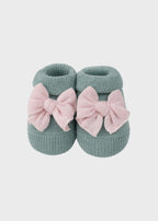 Green Bow Cotton Slippers 758/V