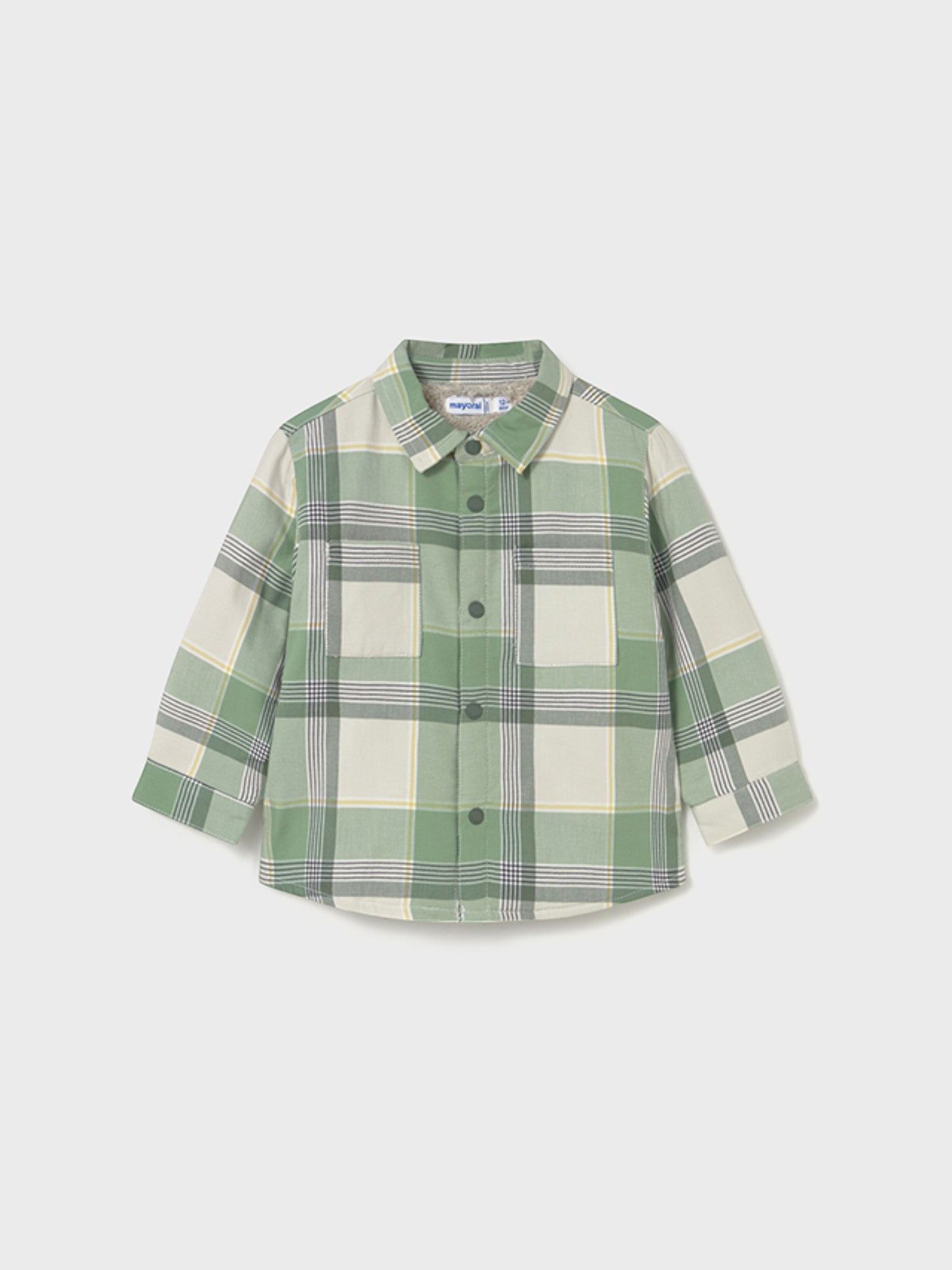 Camicia quadri foderato Bimbo Verde 2104/83 -  NANU' BABY
