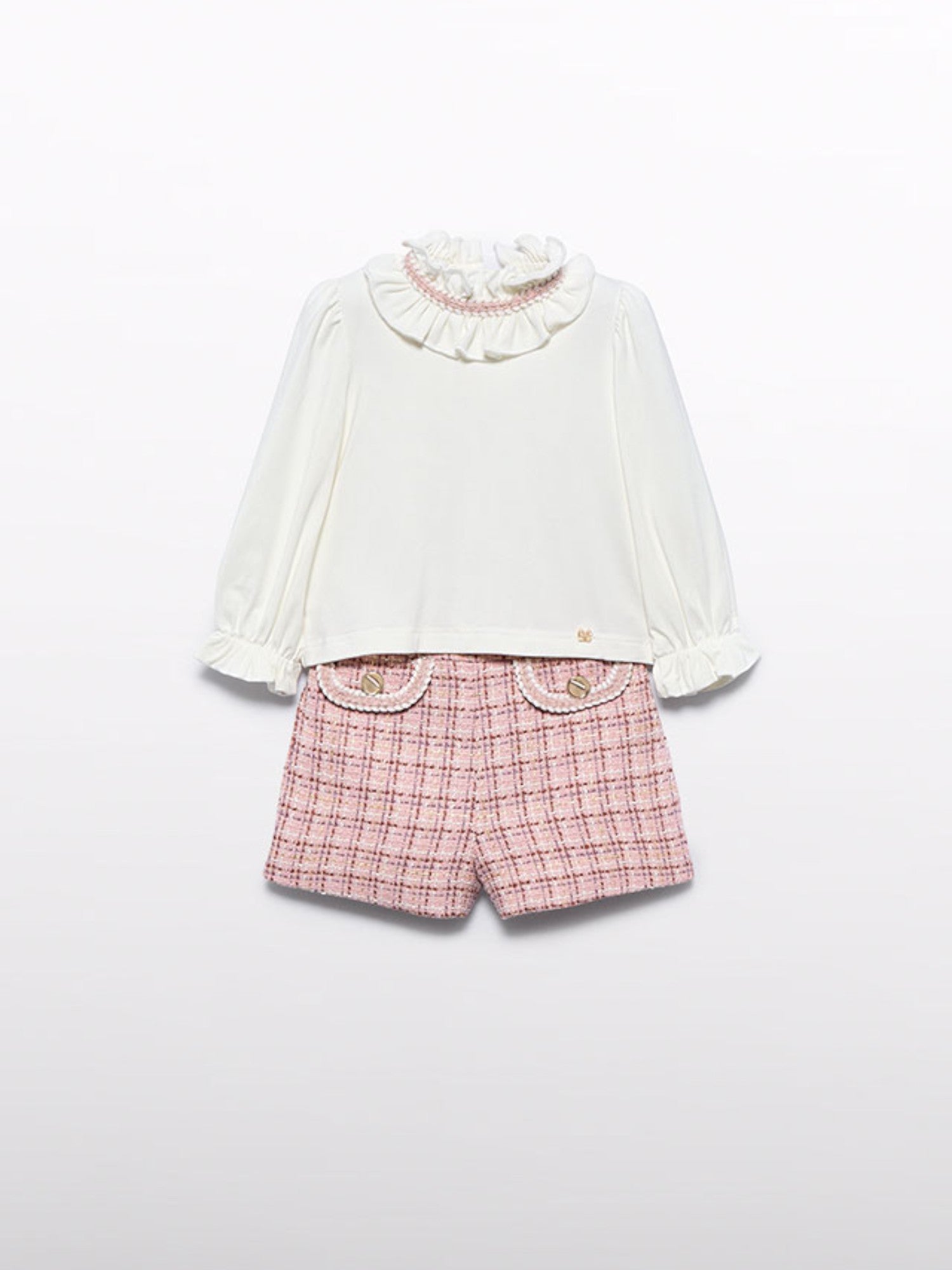 Compl. bermuda tweed Bimba Rosa 5710/8 -  NANU' BABY