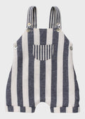 Salopette Bimbo Misto Lino Righina Blu C63278 corredino e abbigliamento neonato | NANU' BABY