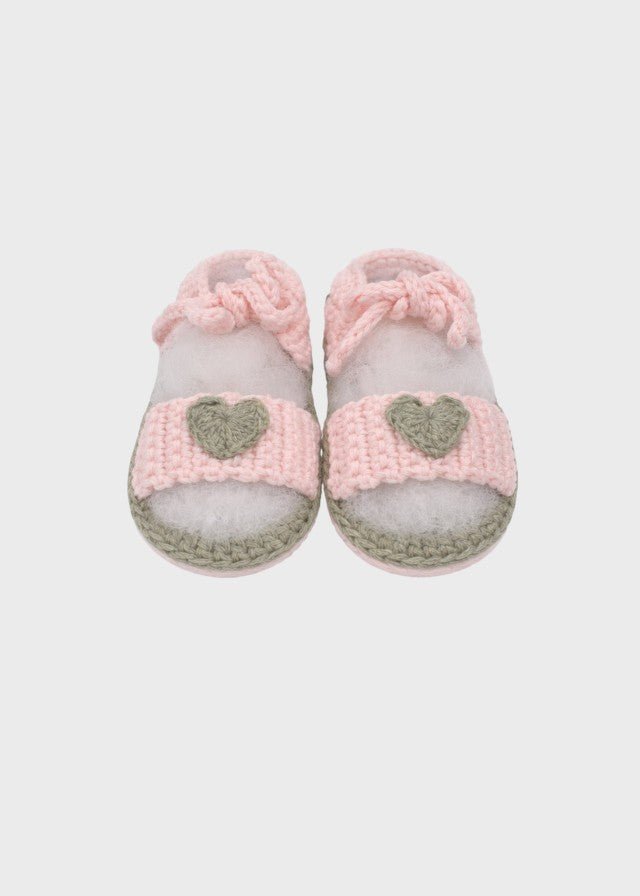 Sandalino Cotone Rosa BRINDISI3103 corredino e abbigliamento neonato | NANU' BABY