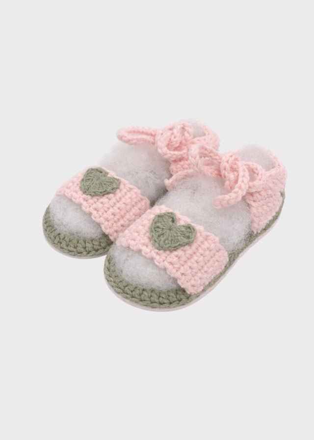 Sandalino Cotone Rosa BRINDISI3103 corredino e abbigliamento neonato | NANU' BABY