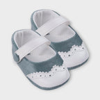 Scarpe Cerimonia Bimba Poliestere Verde Salvia Vaniglia IM312SC corredino e abbigliamento neonato | NANU' BABY