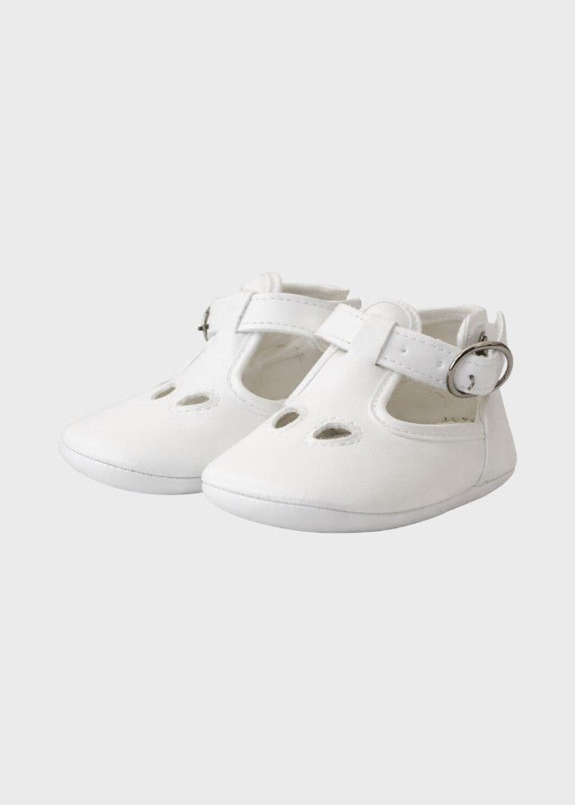 Scarpette Cotone Occhio Panna SM4153/T95/P corredino e abbigliamento neonato | NANU' BABY