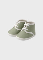 Scarpette Taffetas Verde PC05801 corredino e abbigliamento neonato | NANU' BABY