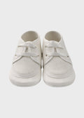 Scarpina Allacciata Cerimonia Panna SM4054 corredino e abbigliamento neonato | NANU' BABY