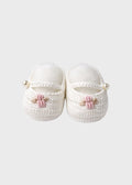 Scarpina Cotone Vaniglia EK29SB corredino e abbigliamento neonato | NANU' BABY