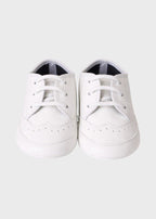 Scarpina Oxford Pelle Bianco SM4175/T001 corredino e abbigliamento neonato | NANU' BABY