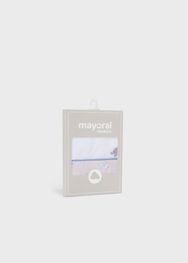 Set 2 Bavaglini Cotone Avorio 9074/40 corredino e abbigliamento neonato | NANU' BABY